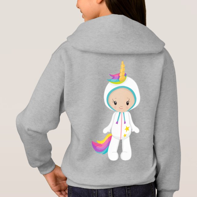 Sudadera con capucha Girls'Hanes ComfortBlend® (Reverso)