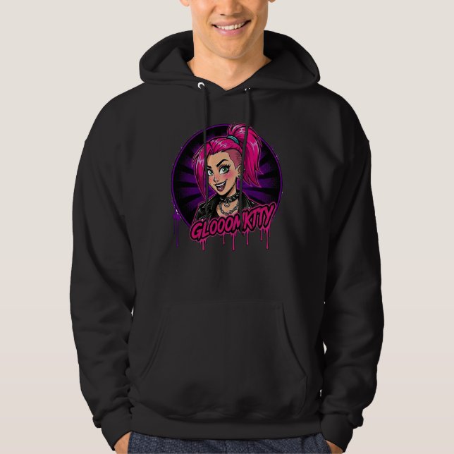 Sudadera con capucha Gloomkitty (Anverso)