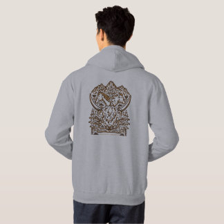 Sudadera con capucha Golden Willow Ranch - Gris