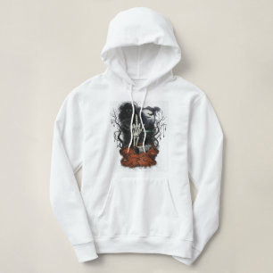 Sudadera con capucha gótica de corte académico osc