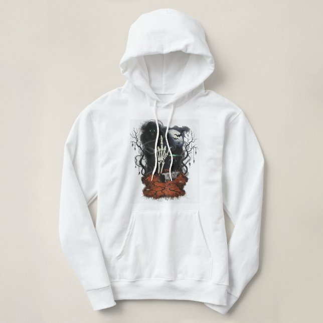 Sudadera con capucha gótica de corte académico osc (Diseño del anverso)