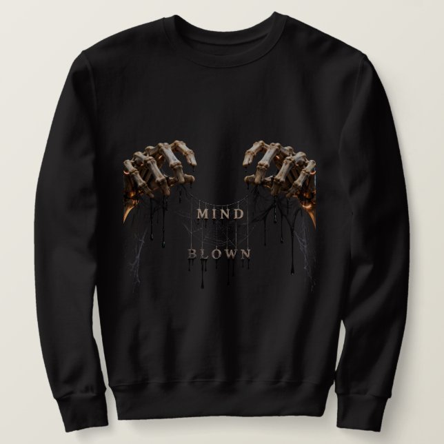 Sudadera con capucha gótica de esqueleto que te vu (Anverso del diseño)
