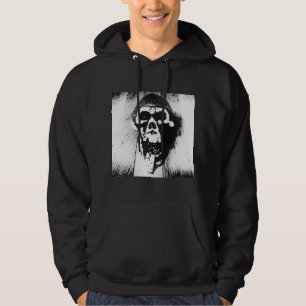Sudadera con capucha gráfica abstracta del