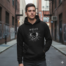 Sudadera con capucha gráfica de cráneo corazón gru