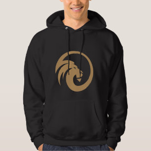 Sudadera con capucha gráfica de león minimalista p