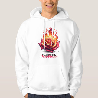 Sudadera con capucha gráfica de llama audaz FLAMEO