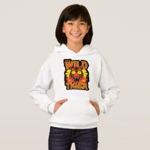 Sudadera con capucha gráfica de Tigre Salvaje para
