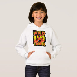 Sudadera con capucha gráfica de Tigre Salvaje para