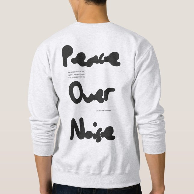 Sudadera con capucha gráfica Peace of Noise para h (Reverso)