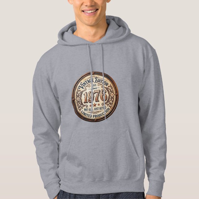 Sudadera con capucha gráfica vintage de 1976 (Anverso)