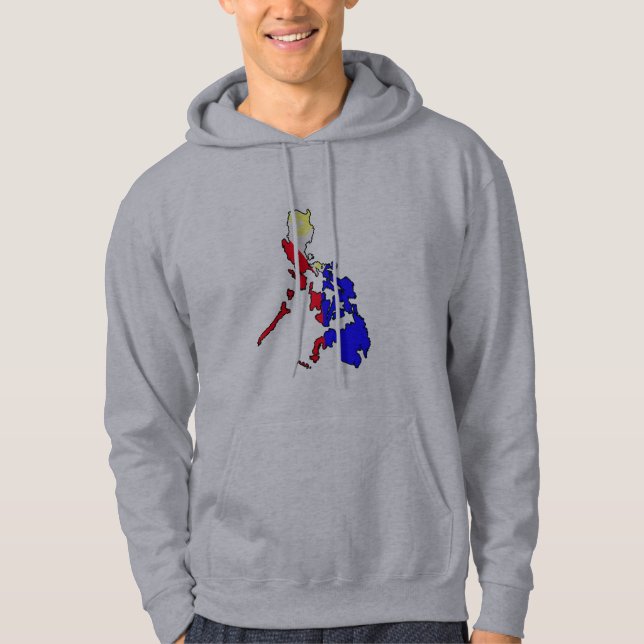 Sudadera con capucha grande del mapa filipino (Anverso)