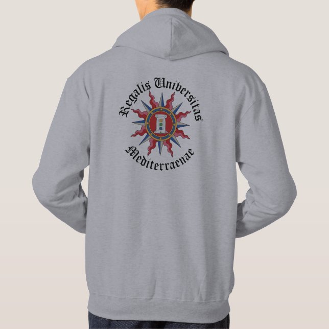 Sudadera con capucha gris (Reverso)