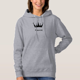 Sudadera con capucha gris con texto personalizado 