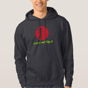 Sudadera con capucha gris oscuro de balanceo del