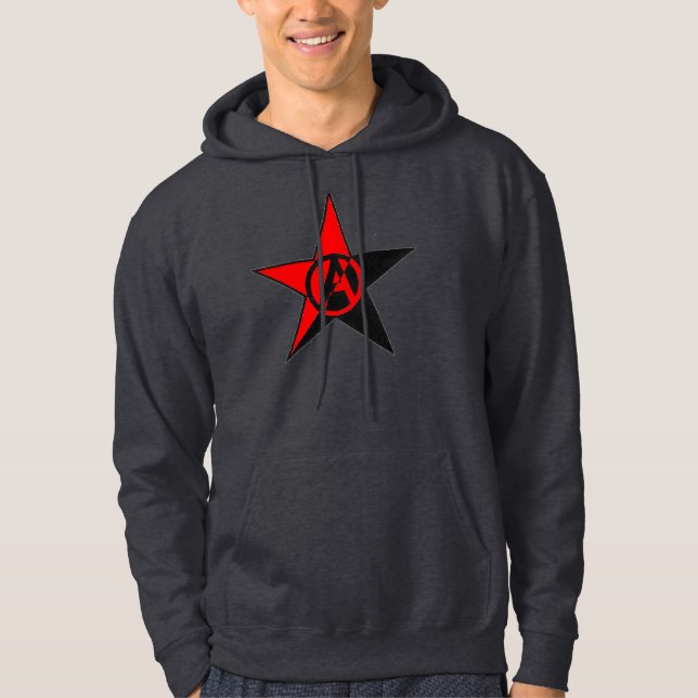 sudadera con capucha gris oscuro de la estrella (Anverso)