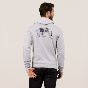 Sudadera con capucha gris para hombre Elephant Upg