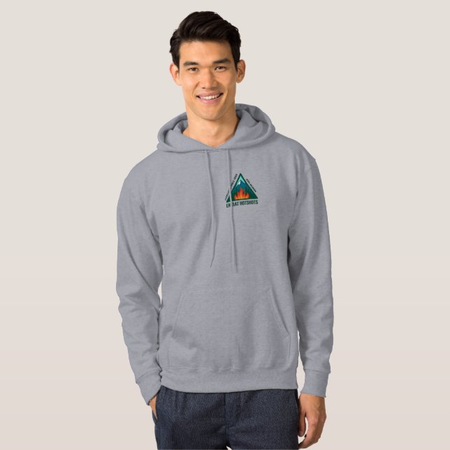 Sudadera con capucha gris para la 60ª reunión (Anverso completo)