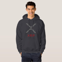 Sudadera con capucha gris y roja de la ondulación