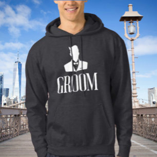 Sudadera con capucha Groom Mode activado: día ofic