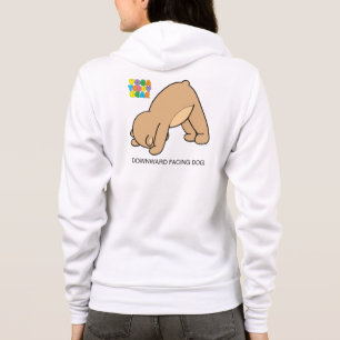 Sudadera con capucha hacia abajo del perro del oso