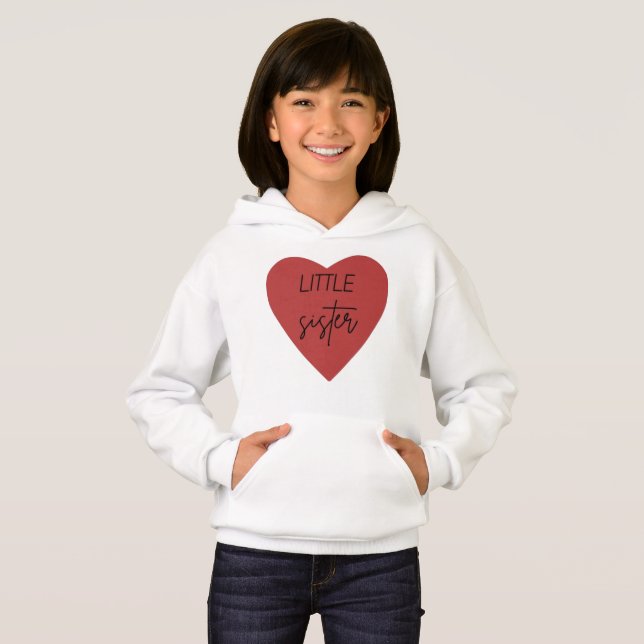Sudadera con capucha Heart de Little Sister para n (Anverso completo)