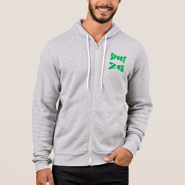 Sudadera con capucha heather  DISEÑO  DEPORTE  26 (Anverso)