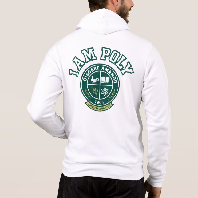 Sudadera con capucha I AM POLY (Reverso)