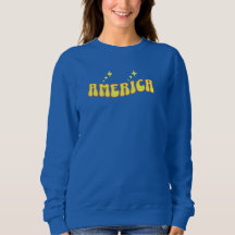 Sudadera con capucha 'I Love America' para mujeres