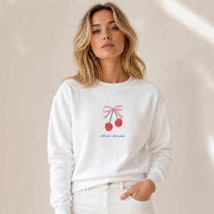Sudadera con capucha Ilustración Linda con Lazo