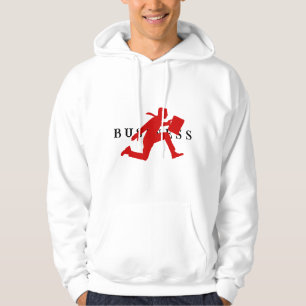 Sudadera con capucha ilustrada blanca y roja para 