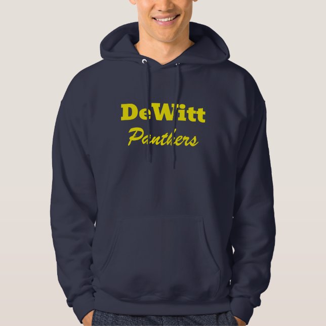 Sudadera con capucha impresa DeWitt High School (Anverso)