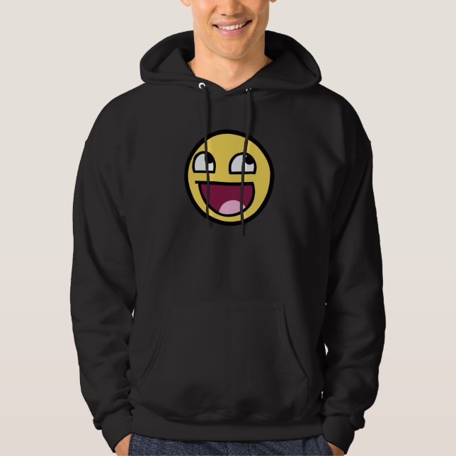 Sudadera con capucha impresionante de la cara (Anverso)