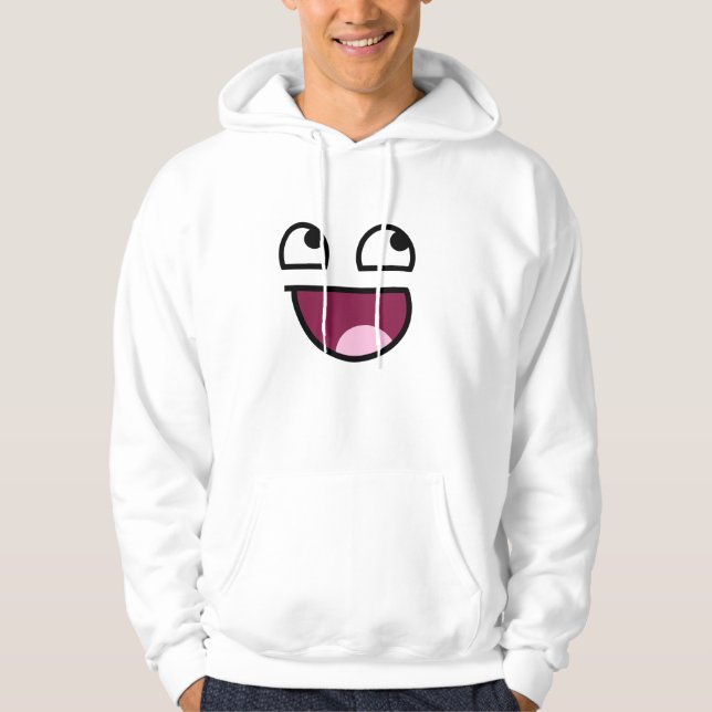 Sudadera con capucha impresionante de la cara (Anverso)