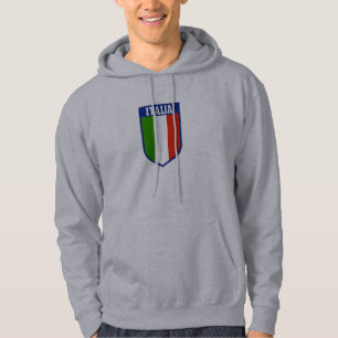 Sudadera con capucha italiana de la bandera