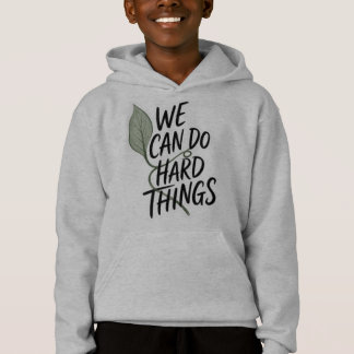 Sudadera con capucha juvenil inspiradora "Podemos 