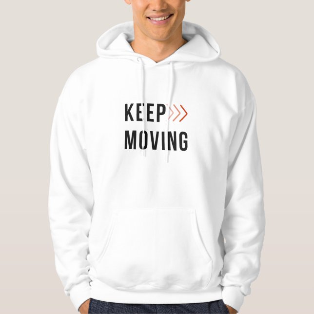 Sudadera con capucha KEEP MOVING Arrow  (Anverso)