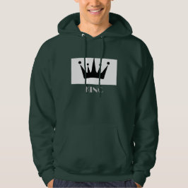 Sudadera con capucha King Custom Text Crown Image 
