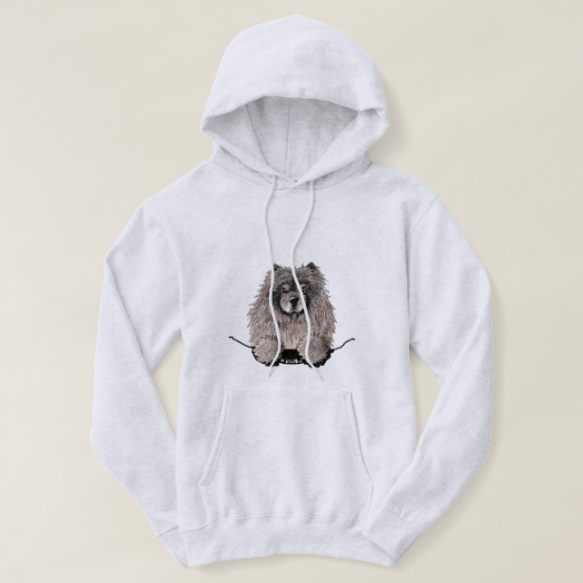 Sudadera con capucha KiniArt Chow (Diseño del anverso)