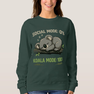 Sudadera con capucha Koala Mode Funny Introvert