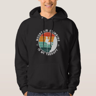 Sudadera con capucha La escalada de montaña es mi 