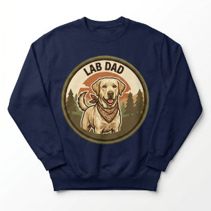 Sudadera con capucha Lab Dad Crewneck   Regalo par