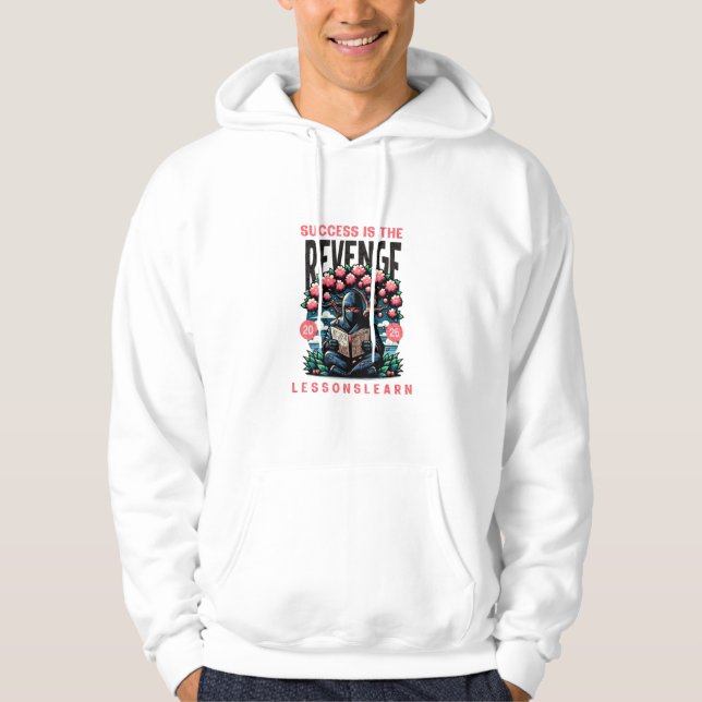 SUDADERA CON CAPUCHA LECCIONES DE VENGANZA DE ÉXIT (Anverso)