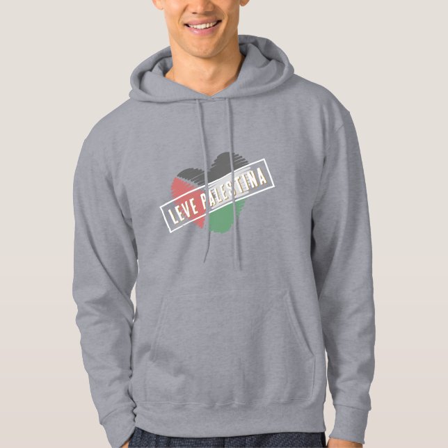 Sudadera con capucha Leve Palestina – Bandera vint (Anverso)