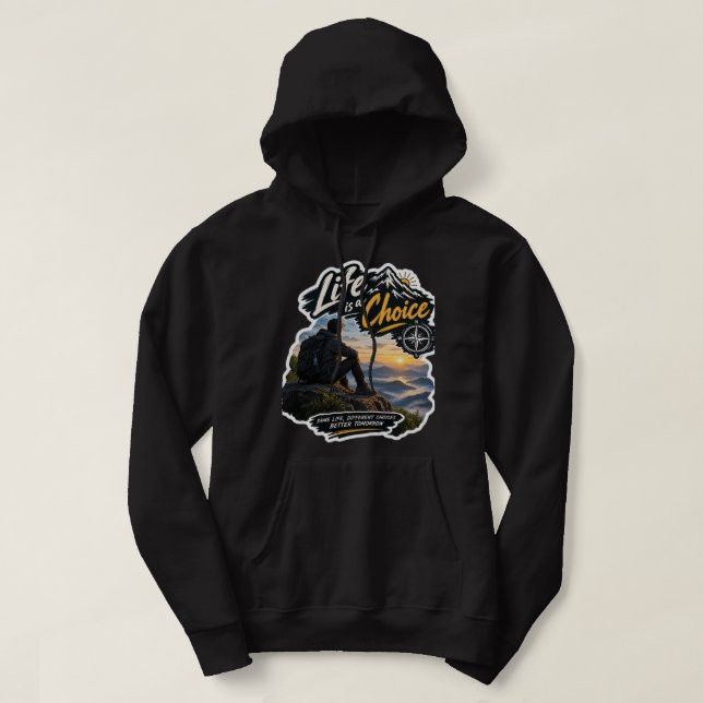 Sudadera con capucha Life Is A Choice Mountain Adv (Diseño del anverso)