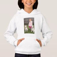 Sudadera con capucha linda de chica de anime y per