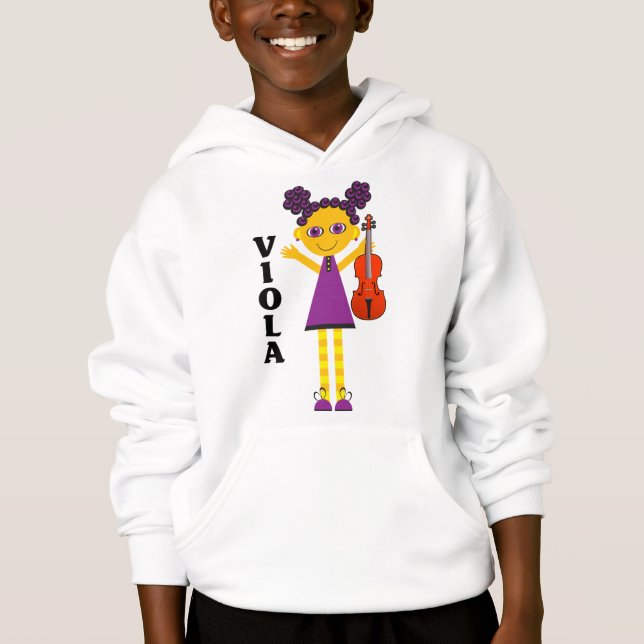 Sudadera con capucha linda de la viola de los (Anverso)