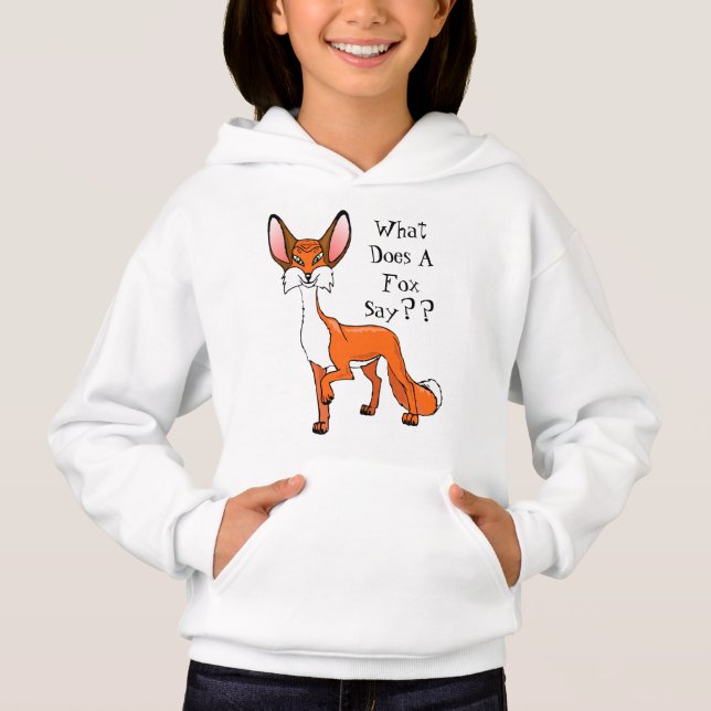 Sudadera con capucha linda del diseño del Fox para (Anverso)