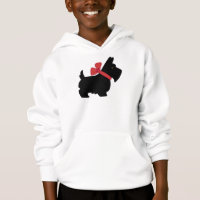 SUDADERA CON CAPUCHA LINDA DEL PERRO DEL ESCOCÉS