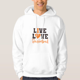 Sudadera con capucha Live Love Basketball