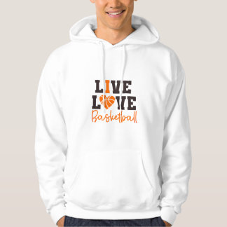 Sudadera con capucha Live Love Basketball